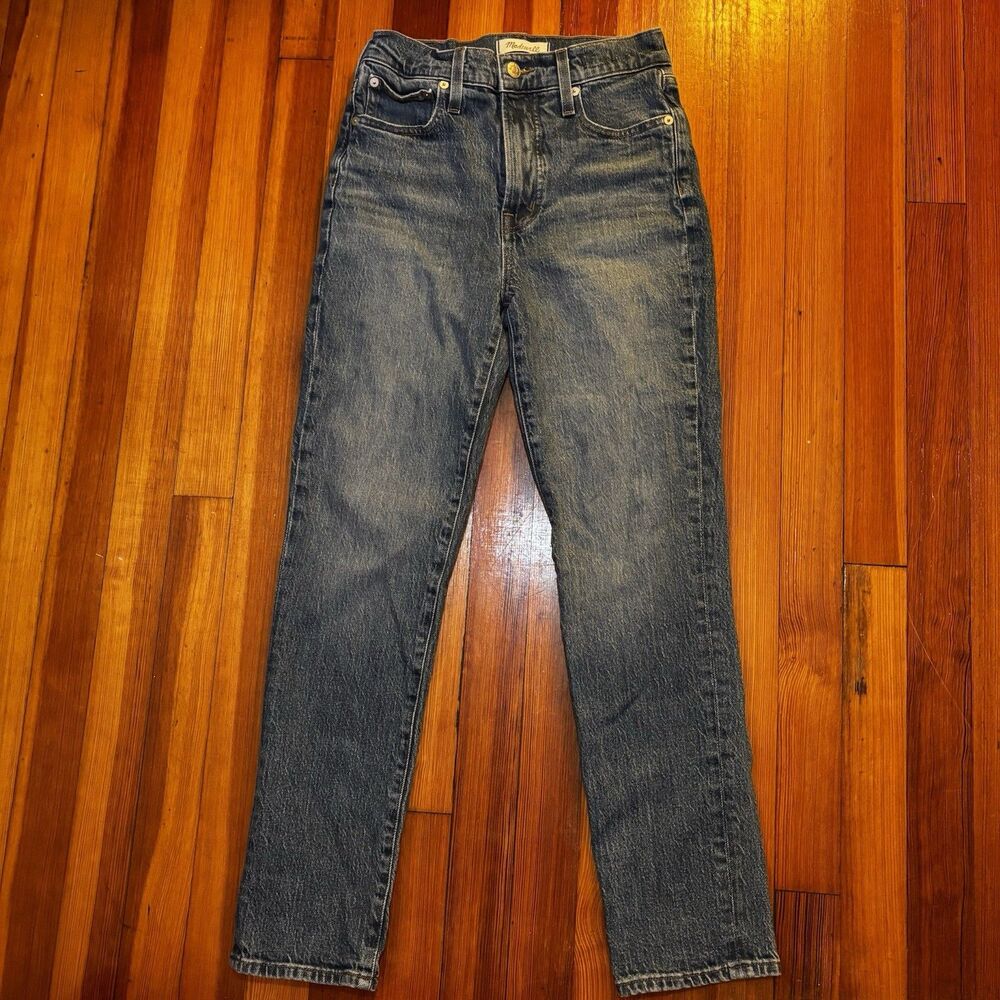 Madewell The Perfect Vintage Jeans High Rise Tapered Crop Medium Wash 25x26.5